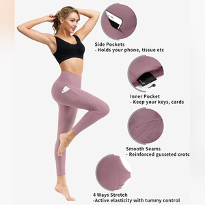 High Waist Yoga Pants - Yoga Pants with Pockets Tummy Control,